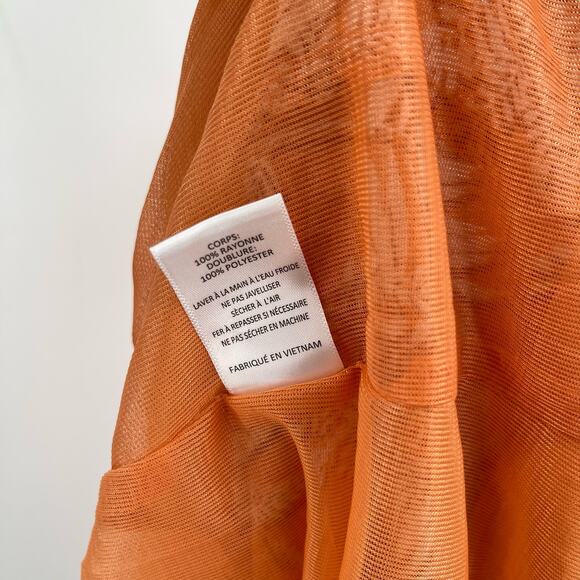 LUSH Dress Strapless Size Medium Maxi Ruffle Tiered Boutique Tropical Beach NWT - Picture 14 of 14